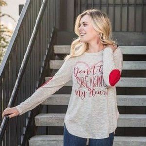 Womens long sleeve graphic tshirt NEW